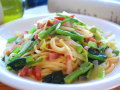 生パスタ お野菜とベーコンのオリーブオイル