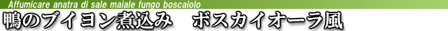 鴨のブイヨン煮込み